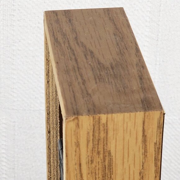 Ingraham USA Vintage Blue Gold Rose Etched Glass Quartz Analog Mantle Wall Clock - Picture 14 of 16